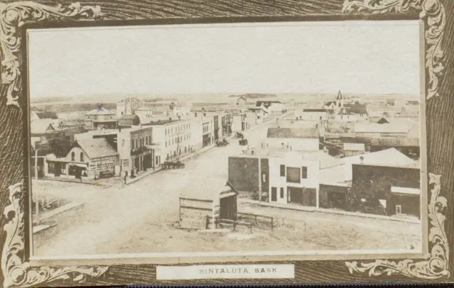 Overlooking the main street intersection